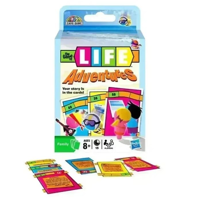 The Game of Life Adventures Card Game, Family, 2-8 Players, Ages 8+