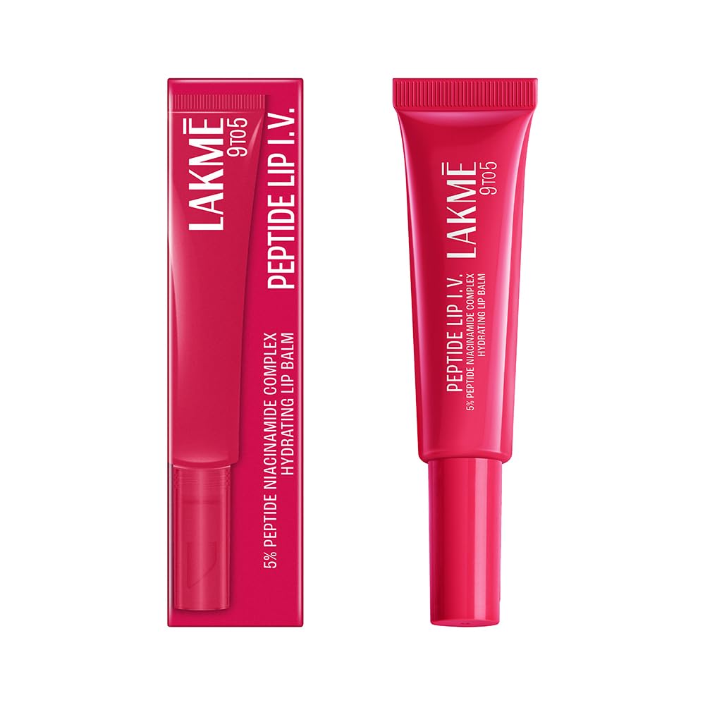 Lakme Peptide Lip IV with 5% Peptide-Niacinamide Complex, For Intense Hydration With A Serum-Like Texture That Visibly Plumps, Smoothens, and Repairs, Peptalk P