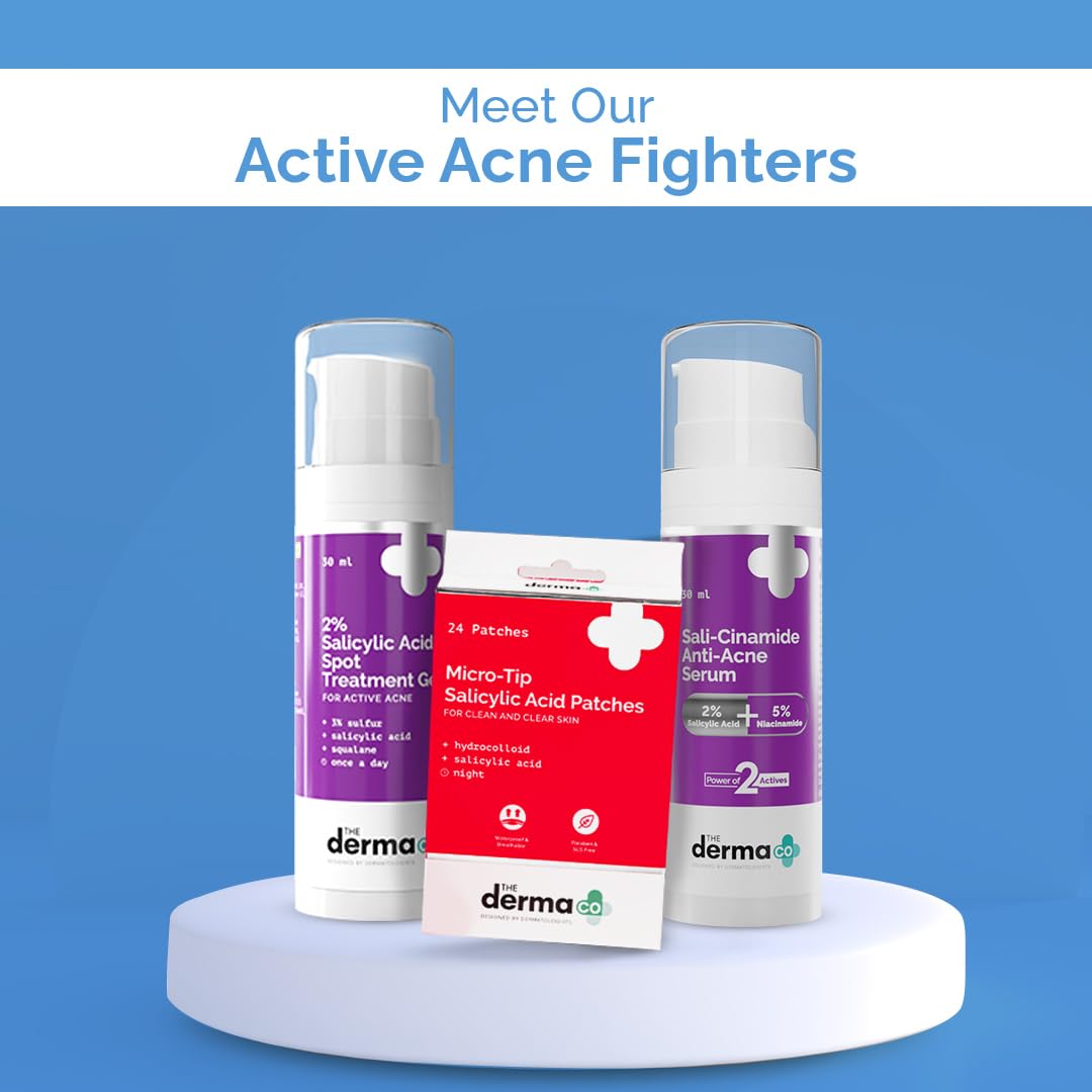 The Derma Co 2% Sali-Cinamide Anti-Acne Face Wash | With 2% Salicylic Acid & 2% Niacinamide I Treats Active Acne & Fades Marks I For Oily & Combination Skin I Power of 2 Actives | For Men & Women | 150 ml