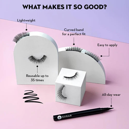 Sugar - Maximeyes Drama Magnetic Lashes & Eyeliner - 01 Genuine