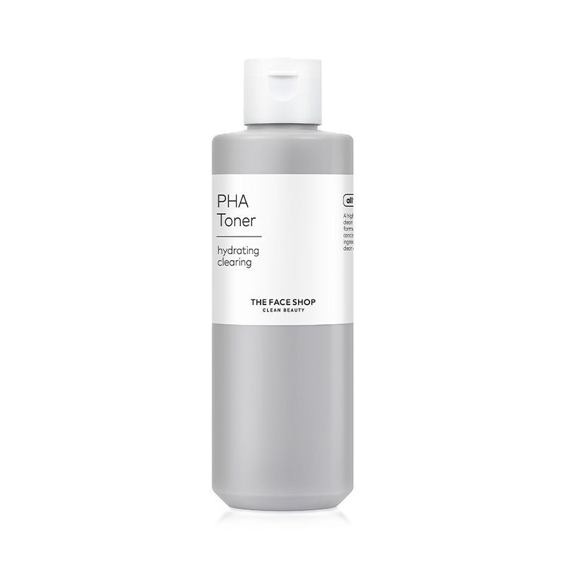 The Face Shop PHA Toner with Hyaluronic Acid – Liquid Exfoliant & Hydrates Skin to Improve Texture (200ml)