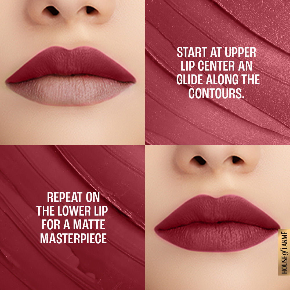 Lakme 9 To 5 Powerplay Priming Matte Lipstick For 16Hr Intense Matte , Mr5 Berry Base