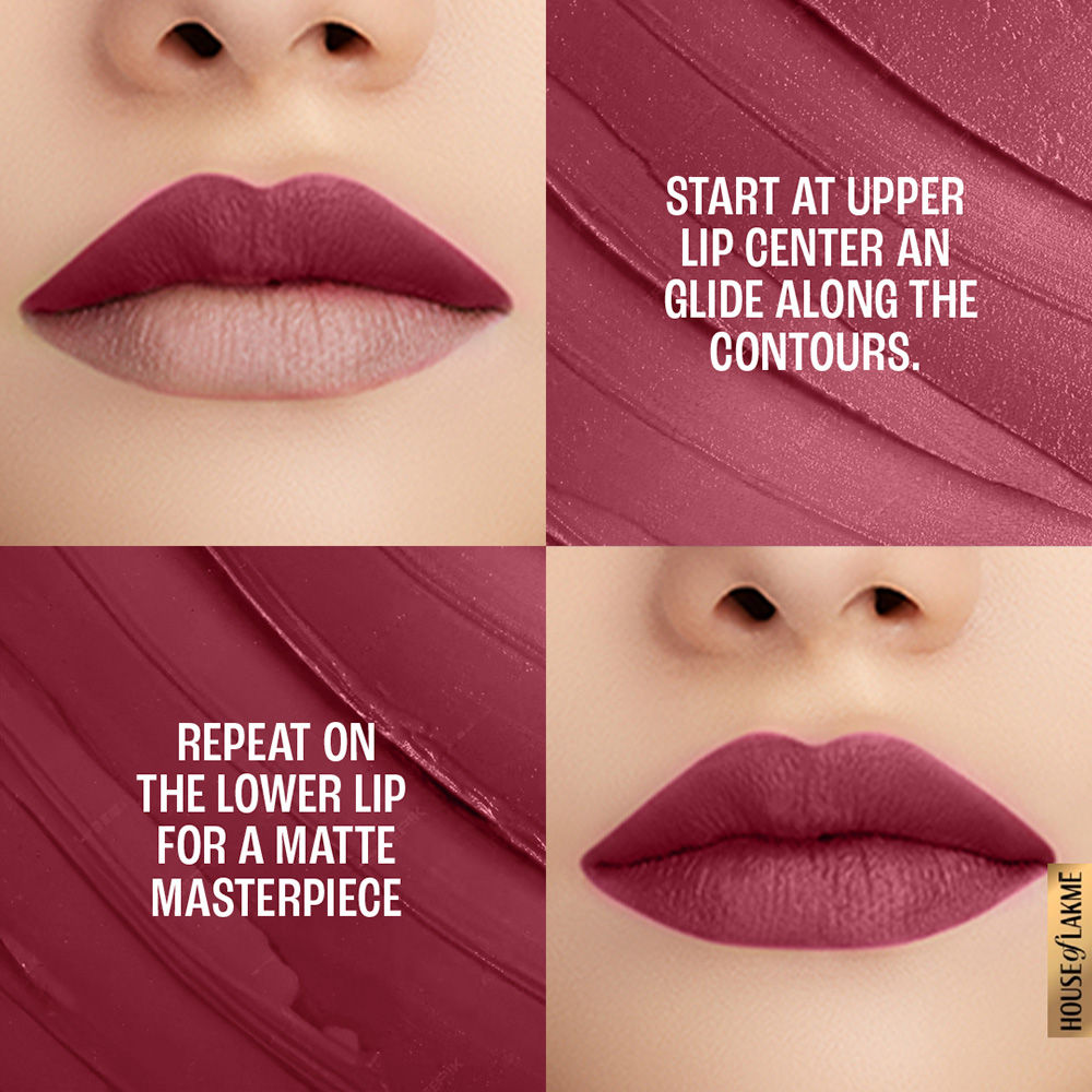 Lakme 9 To 5 Powerplay Priming Matte Lipstick For 16Hr Intense Matte , Mp5 Maroon Mix