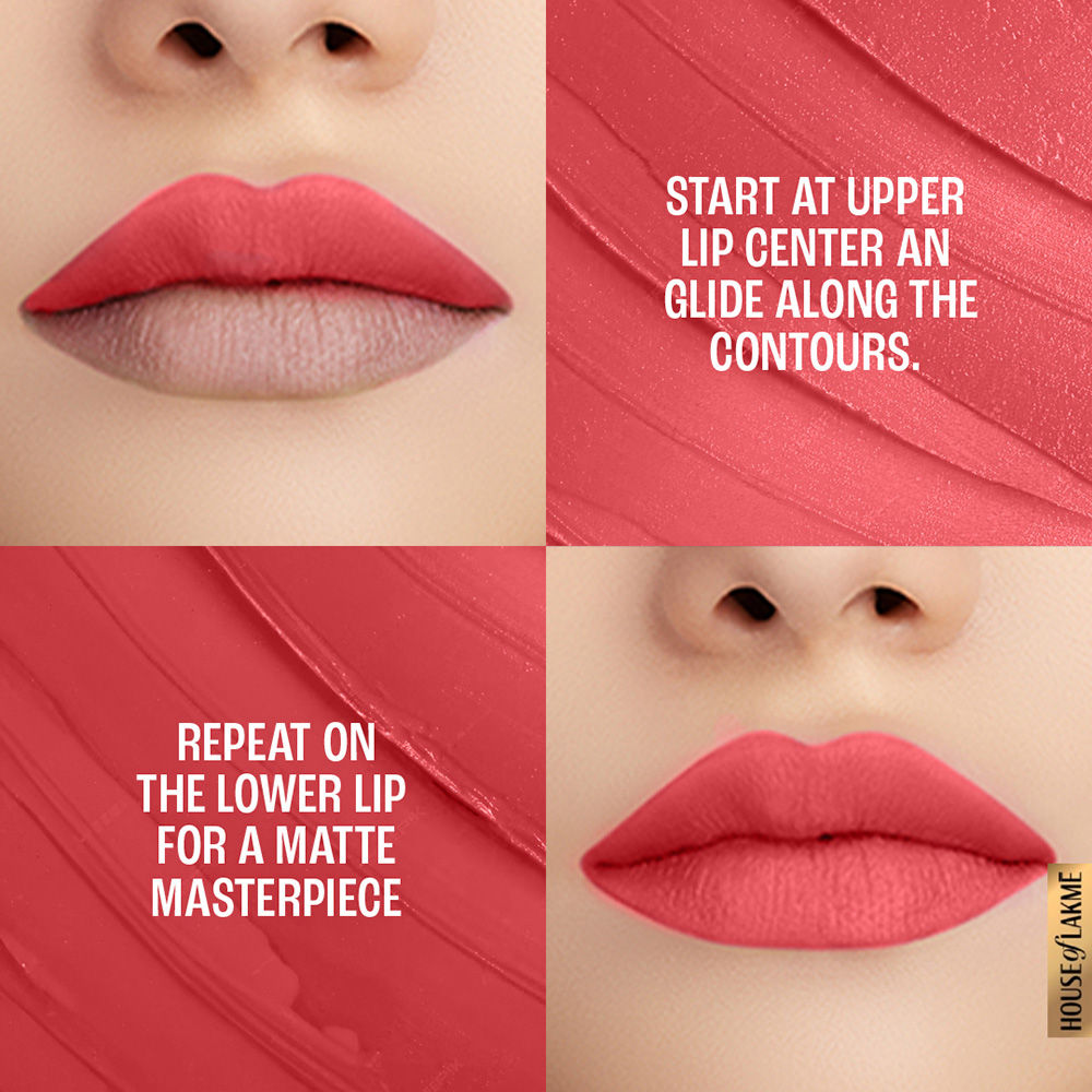 Lakme 9 To 5 Powerplay Priming Matte Lipstick For 16Hr Intense Matte , Peachy Affair