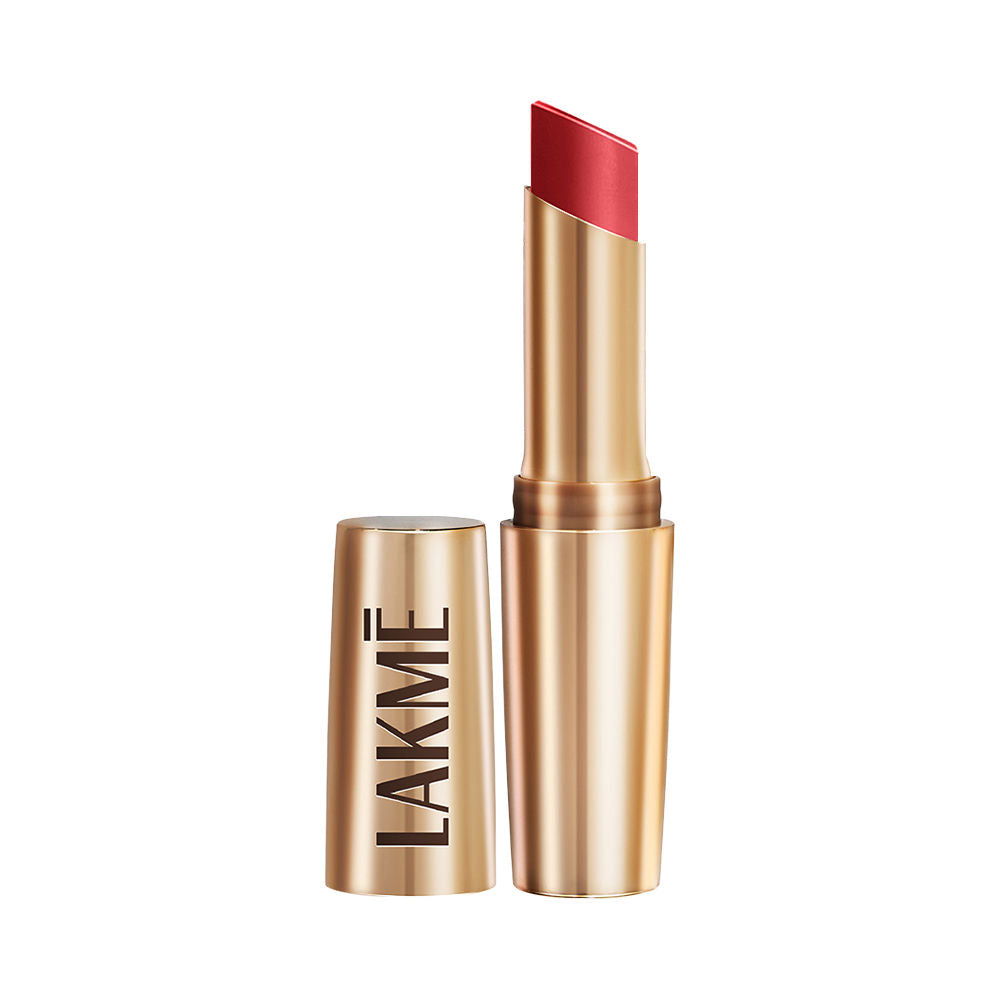 Lakme 9 To 5 Powerplay Priming Matte Lipstick For 16Hr Intense Matte , Peachy Affair