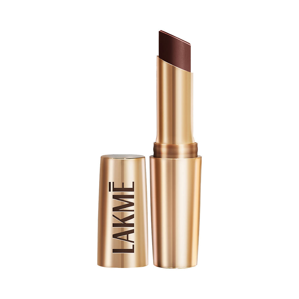 Lakme 9 To 5 Powerplay Priming Matte Lipstick For 16Hr Intense Matte , Brown Walnut