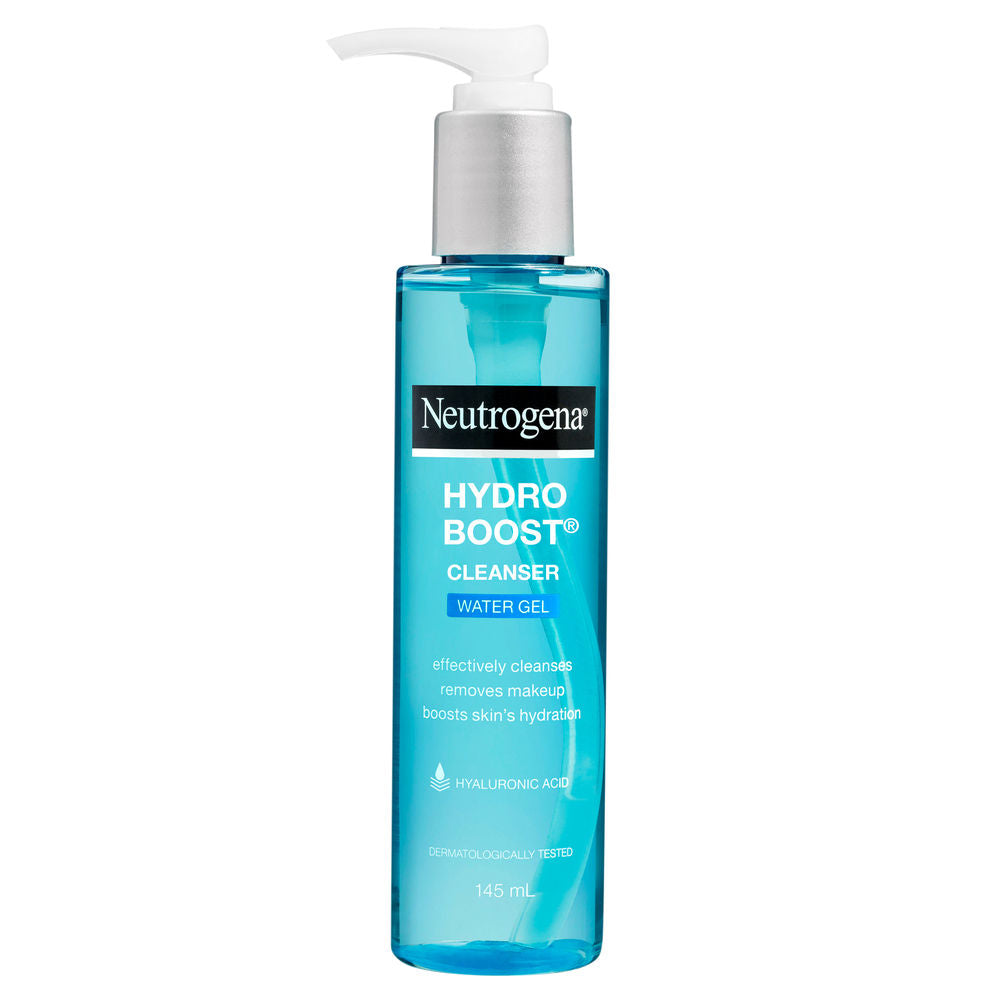 Neutrogena Hydro Boost Cleanser Water Gel Face Wash with Hyaluronic Acid for Normal & Sensitive Skin (145ml)
