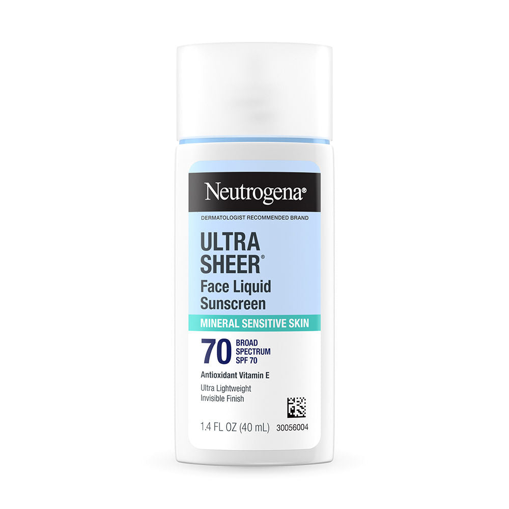 Neutrogena Ultrasheer Mineral Sunscreen SPF70 PA++++ Vitamin E, UVA & UVB, For Sensitive Skin (40ml)