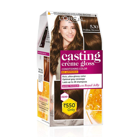 LOREAL PARIS CASTING HAIR COLOR Loreal Paris Casting Creme Gloss Praline Brown 87.5g+72ml