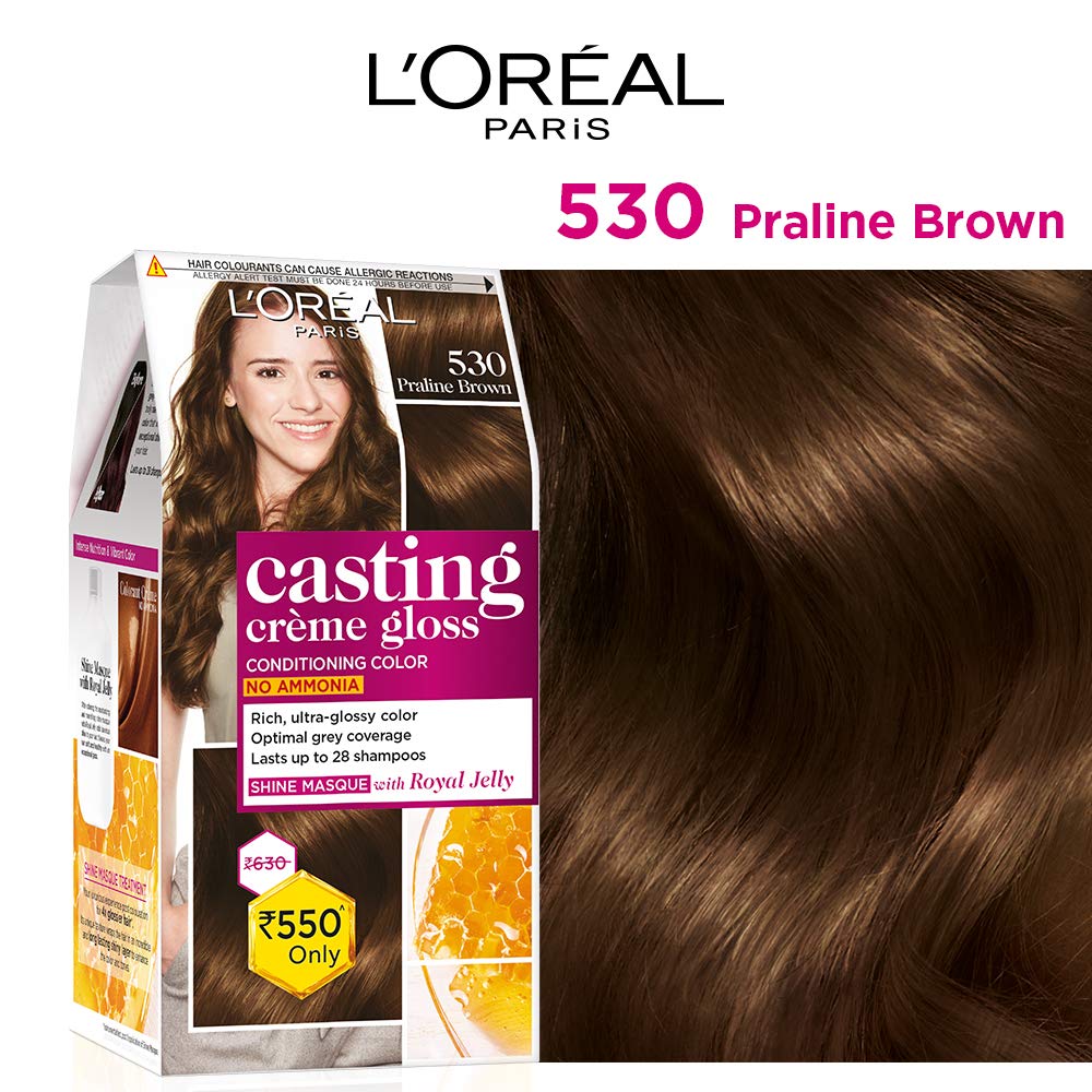 LOREAL PARIS CASTING HAIR COLOR Loreal Paris Casting Creme Gloss Praline Brown 87.5g+72ml