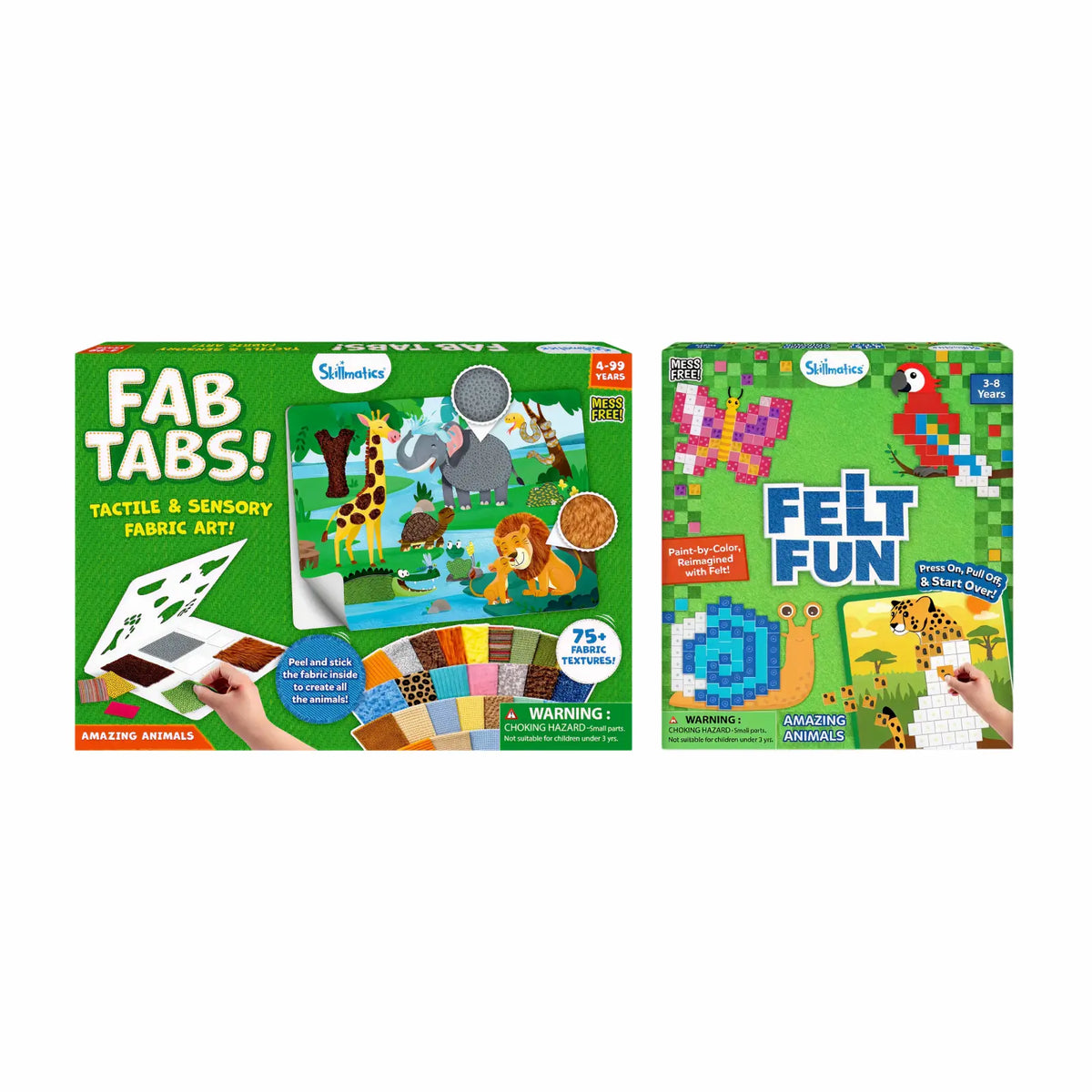 Skillmatics Animal Fabric Art Bundle (ages 4+)