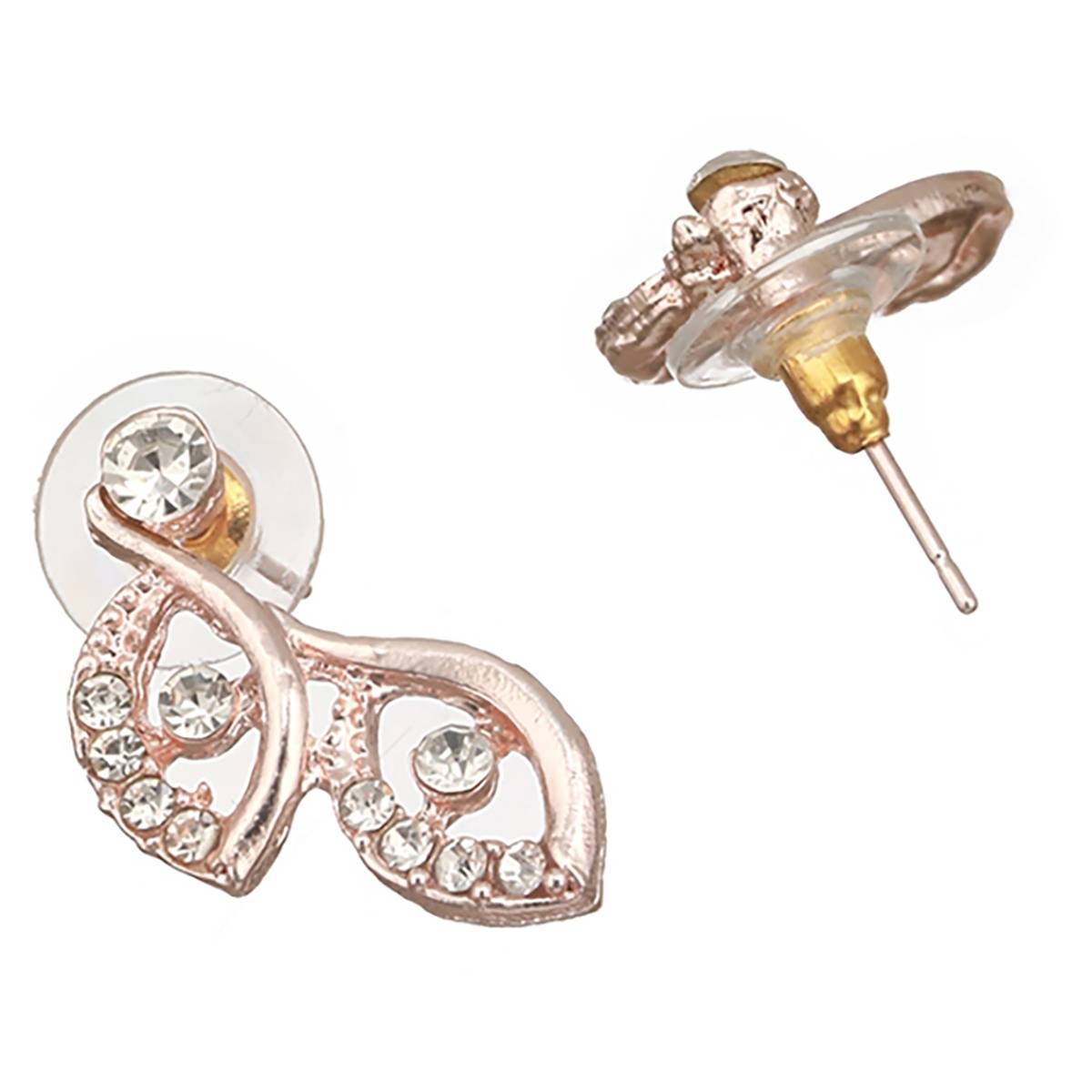 Aatmana Set of 2 Rosegold Plated Mint Green & White CZ Studded Jewellery Set · One Size