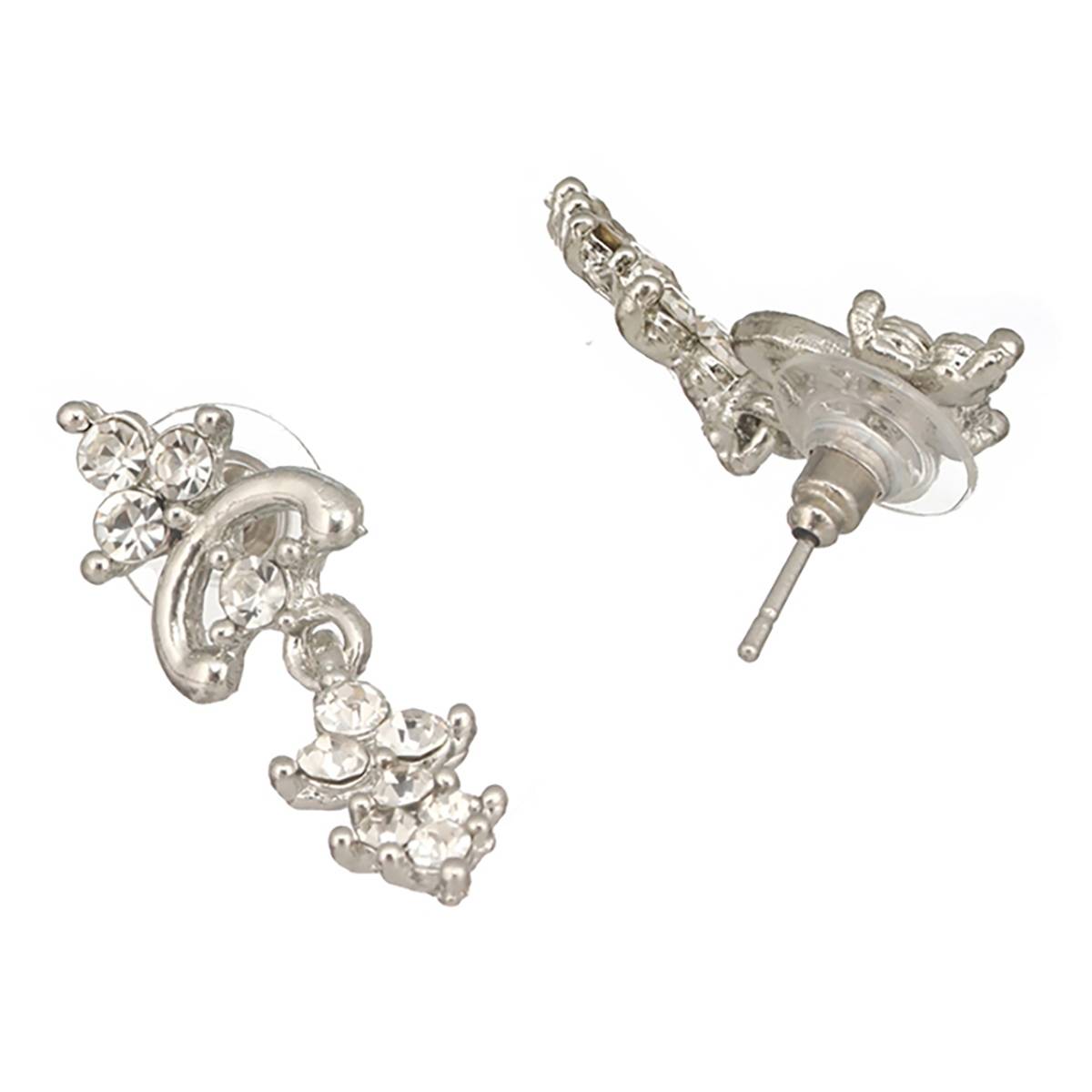 Aatmana Set of 2 Rosegold & Silver Plated CZ Studded Jewellery Set