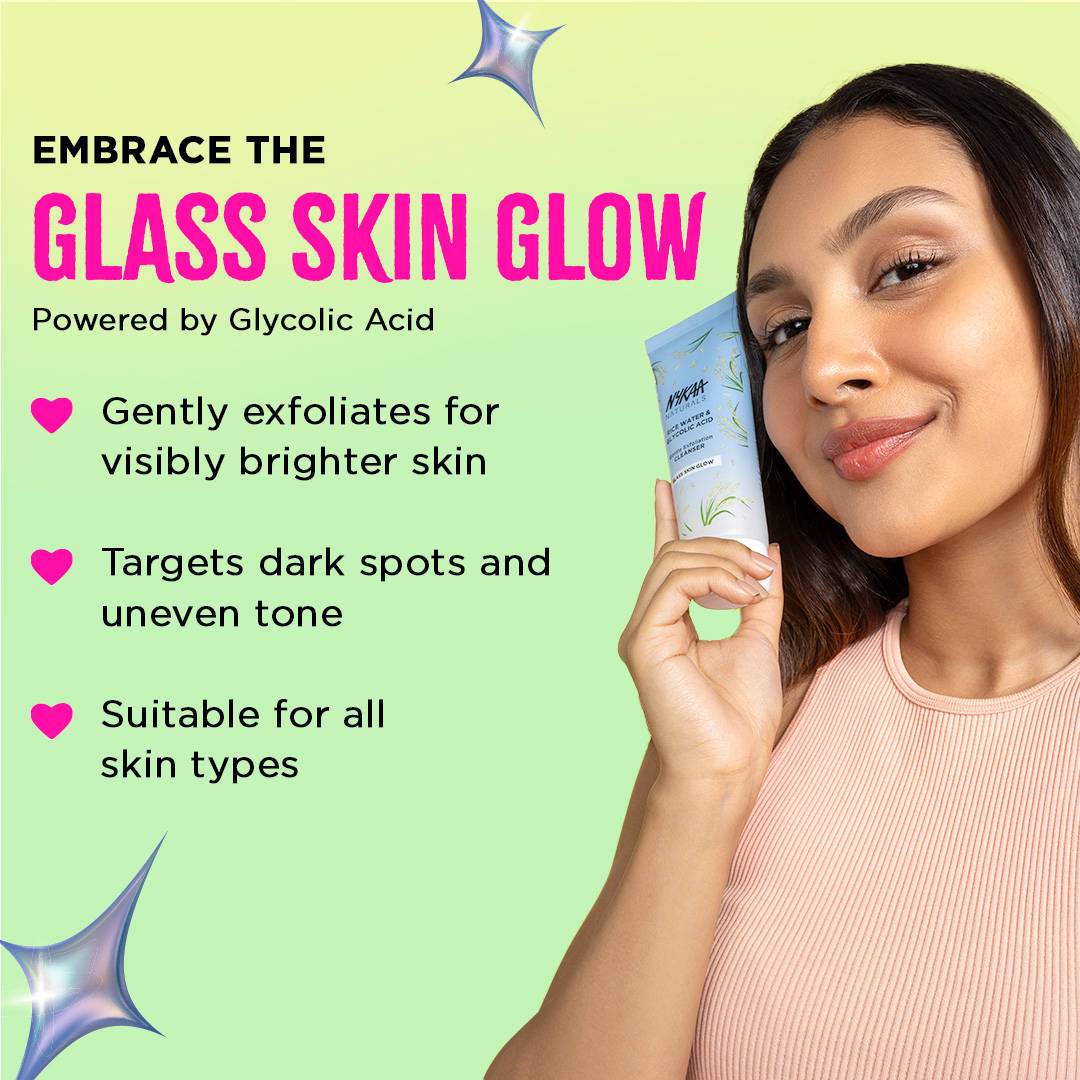 Nykaa Naturals Rice Water Cleanser & Collagen Sheet Mask