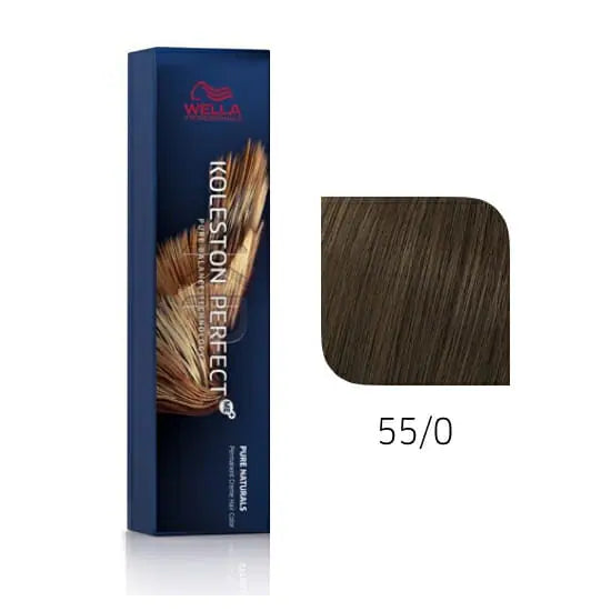 Wella Professionals - Koleston Perfect Pure Naturals - 55/0 Light Brown Intensive Hair Color (60g)