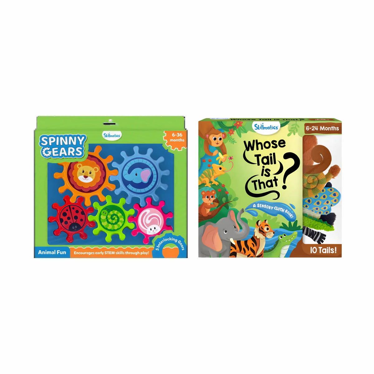 Skillmatics Spin & Explore Animal Bundle (6-36 months)