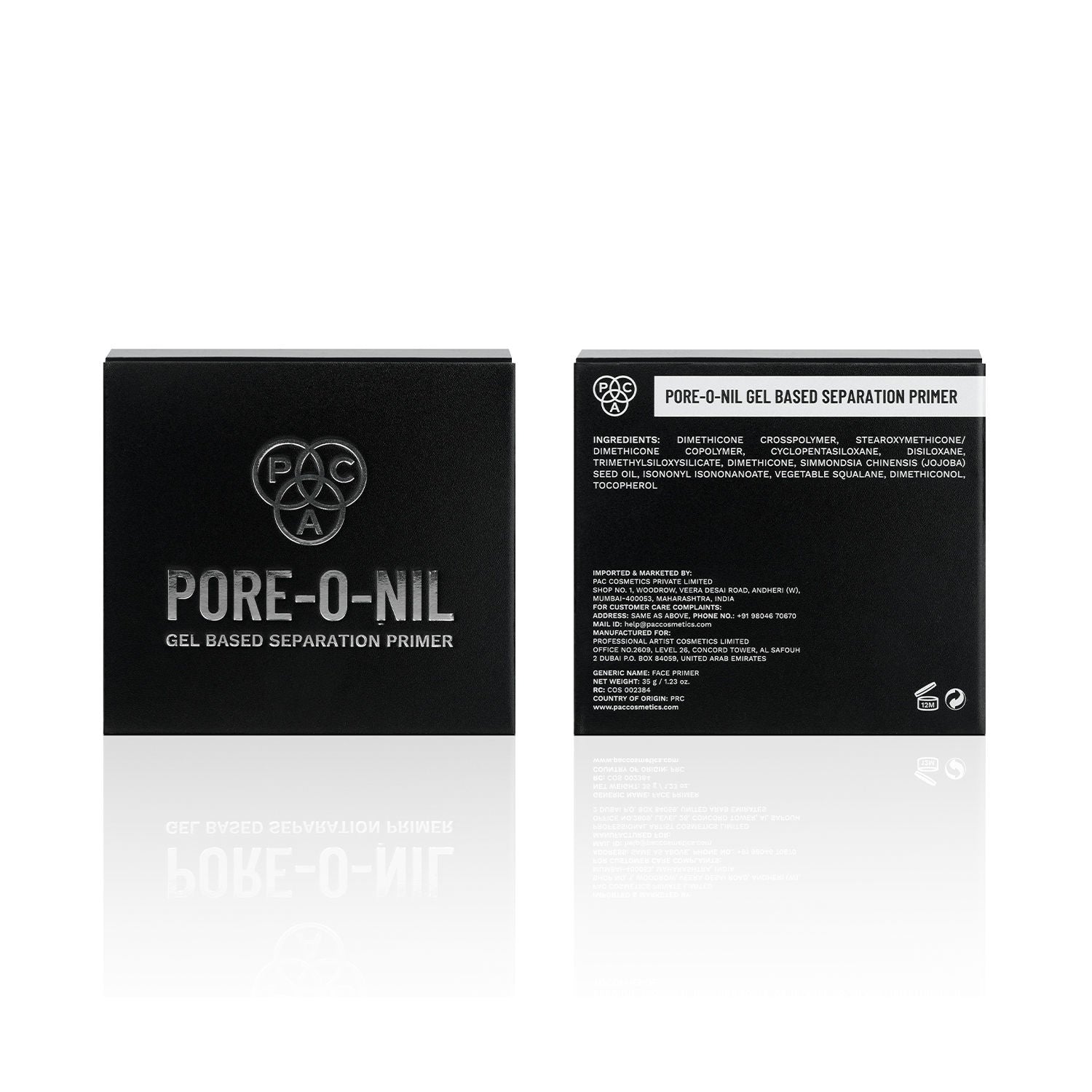 PAC Pore-O-Nill Separation Primer - Advanced Pore Minimising Gel Formula, Lightweight & Hydrating (35g)