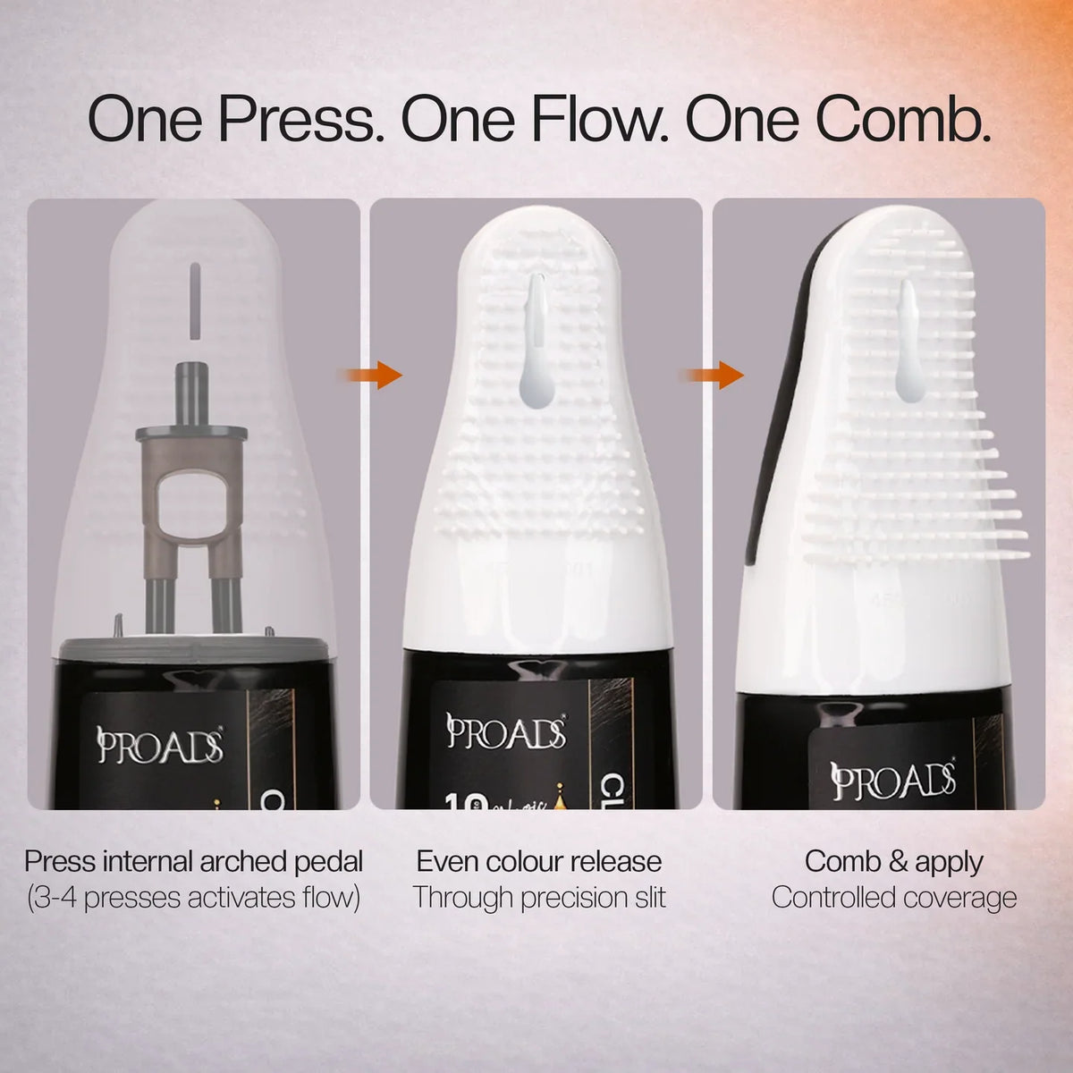 Proads India's First Click & Comb Hair Color 400ml Natural Black