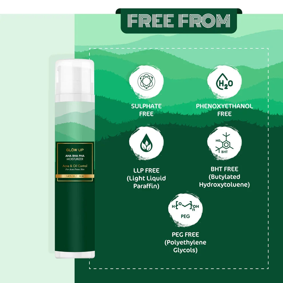 Glow Up AHA BHA PHA MOISTURIZER ACNE & OIL CONTROL 50ml