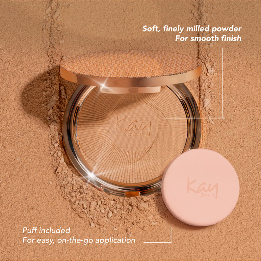 Kay Beauty Soft Matte Pressed Powder - 190N Deep (12g)