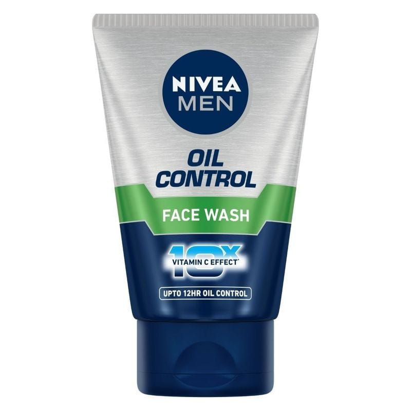 NIVEA - Men Face Wash for Oily Skin Oil Control for 5hr Oil Control with 10x Vitamin C Effect (100gm)
