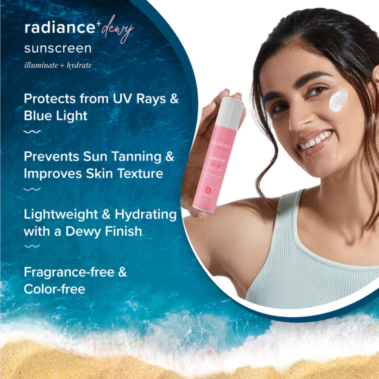 Aqualogica - Radiance+ Dewy Sunscreen (50g)