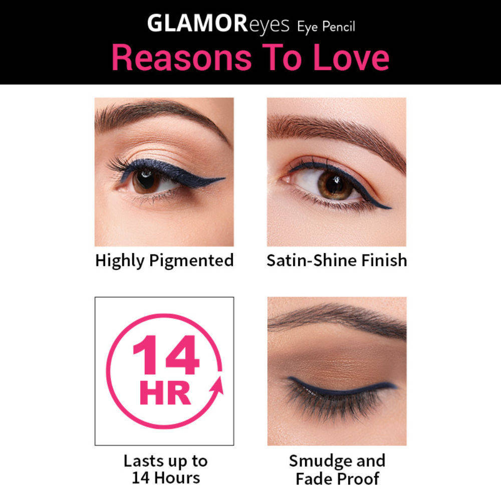 Nykaa Glamoreyes Waterproof & Smudgeproof Shimmer Eye Pencil