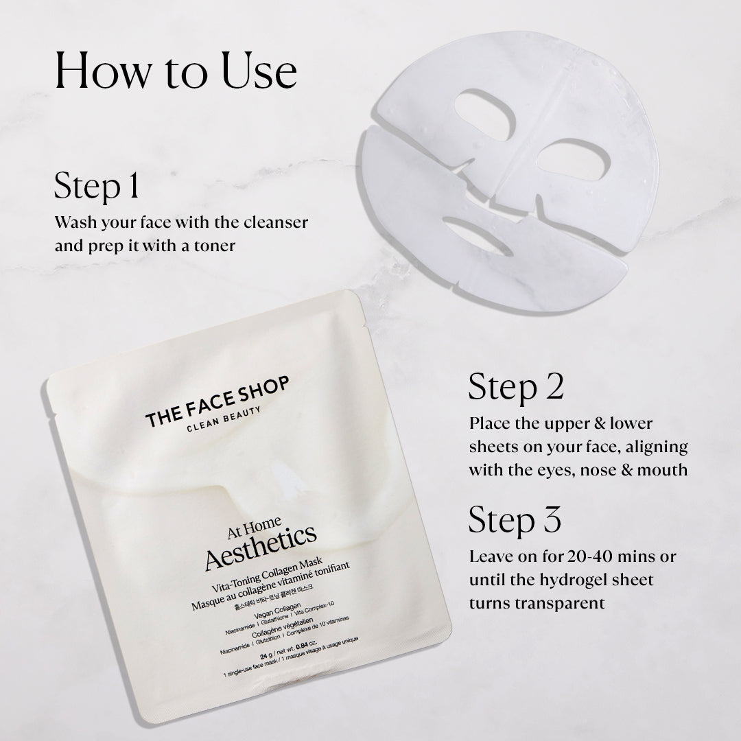 Affiliate Vita-Toning Collagen Face Mask With Glutathione & Hyaluronic Acid (24g)