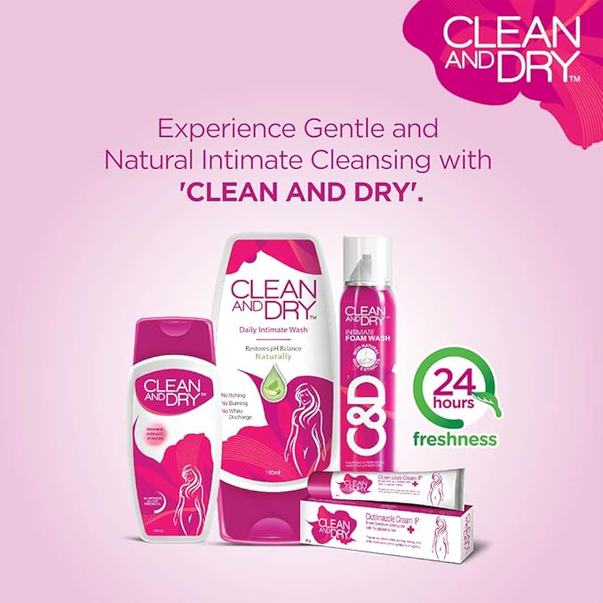 CLEAN & DRY Clean And Dry Intimate Cleansing Foam Wash 85g