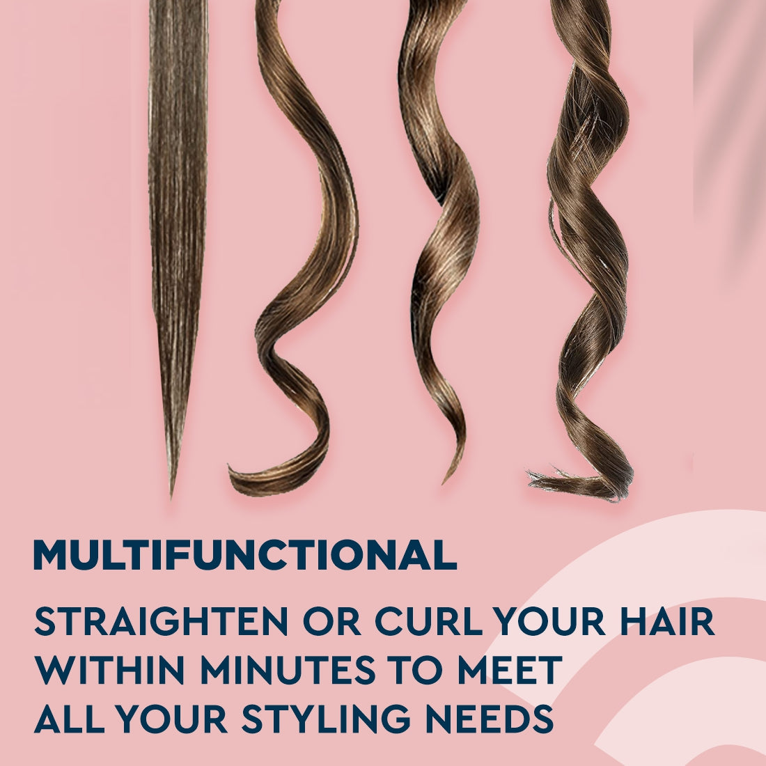 Groom Town Pvt. Pvt. 2 In 1 Hair Curler & Straightener (GB-007)