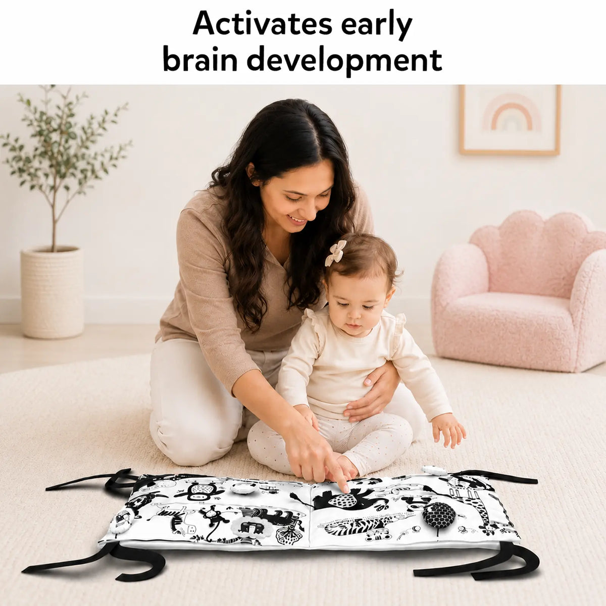 Skillmatics High Contrast Sensory Cloth Mat (0-18 months)
