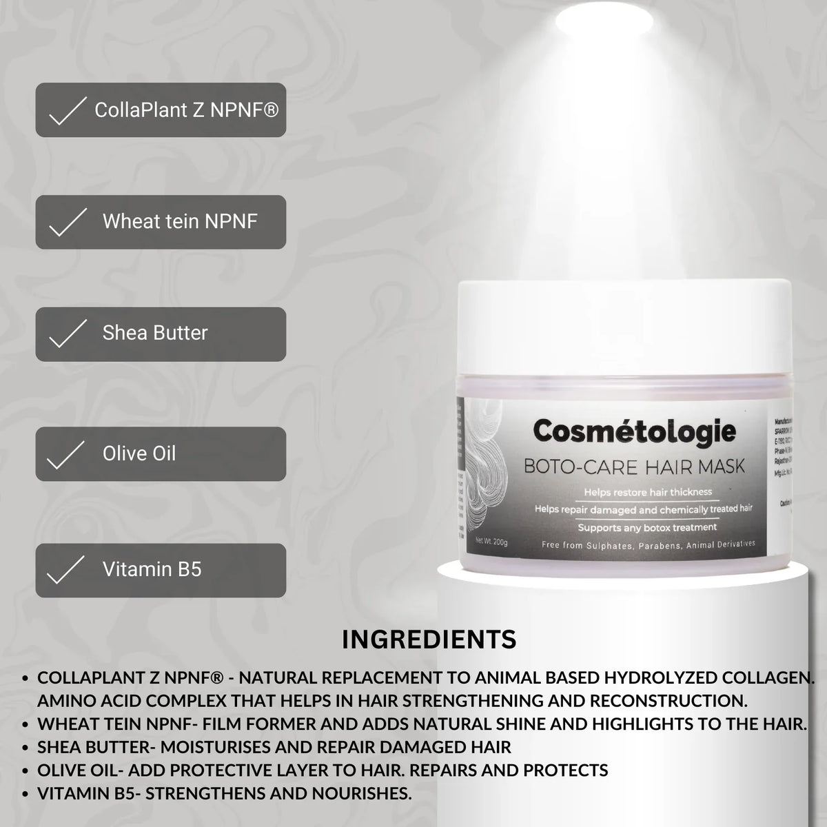 Cosmetologie BotoCare Hair Mask 200g