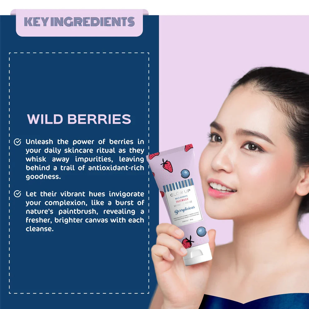 Glow Up BERRYLICIOUS FACEWASH 100g