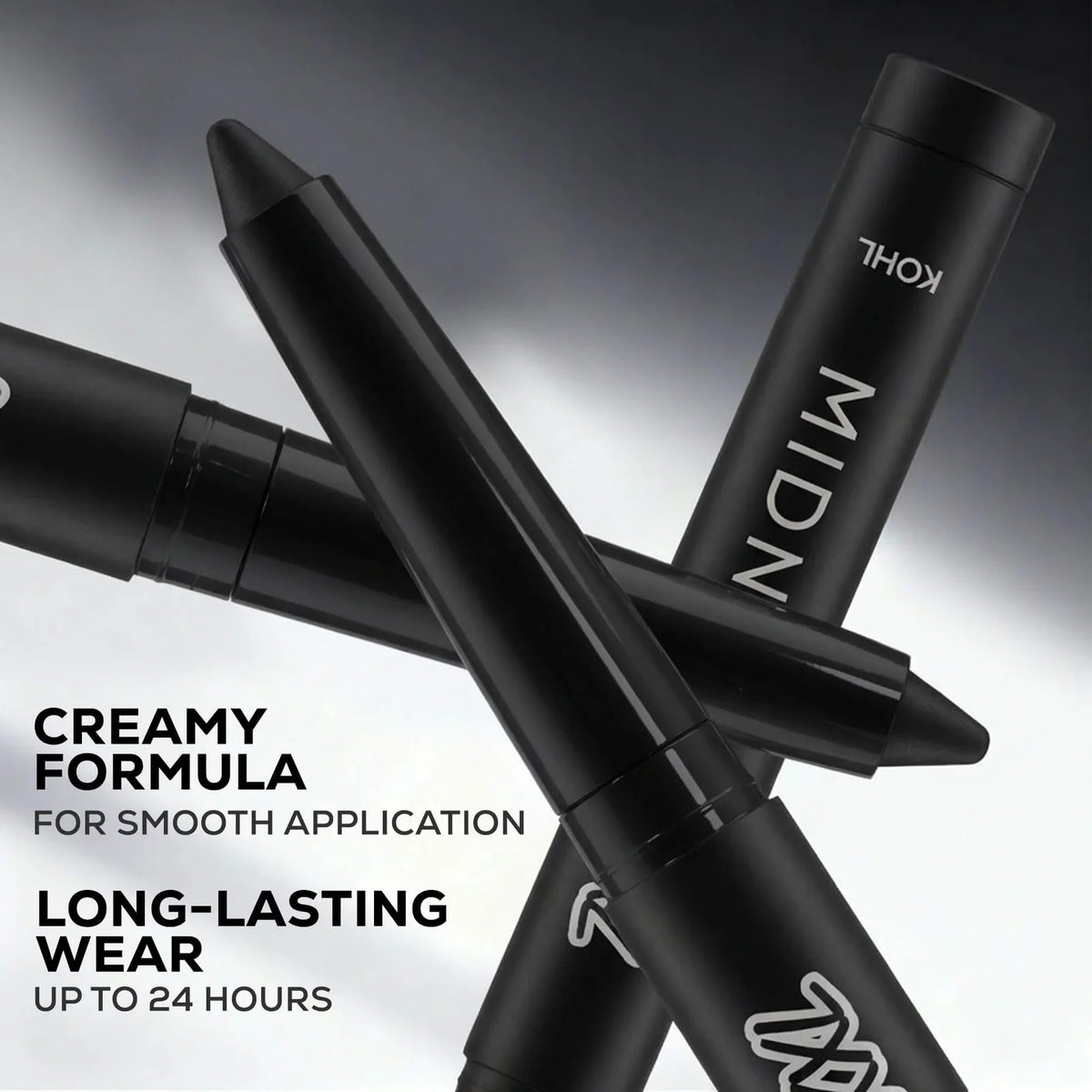 RENEE Midnight XXL Waterproof & Smudge-proof Kohl With Sharpener 1.5g Black