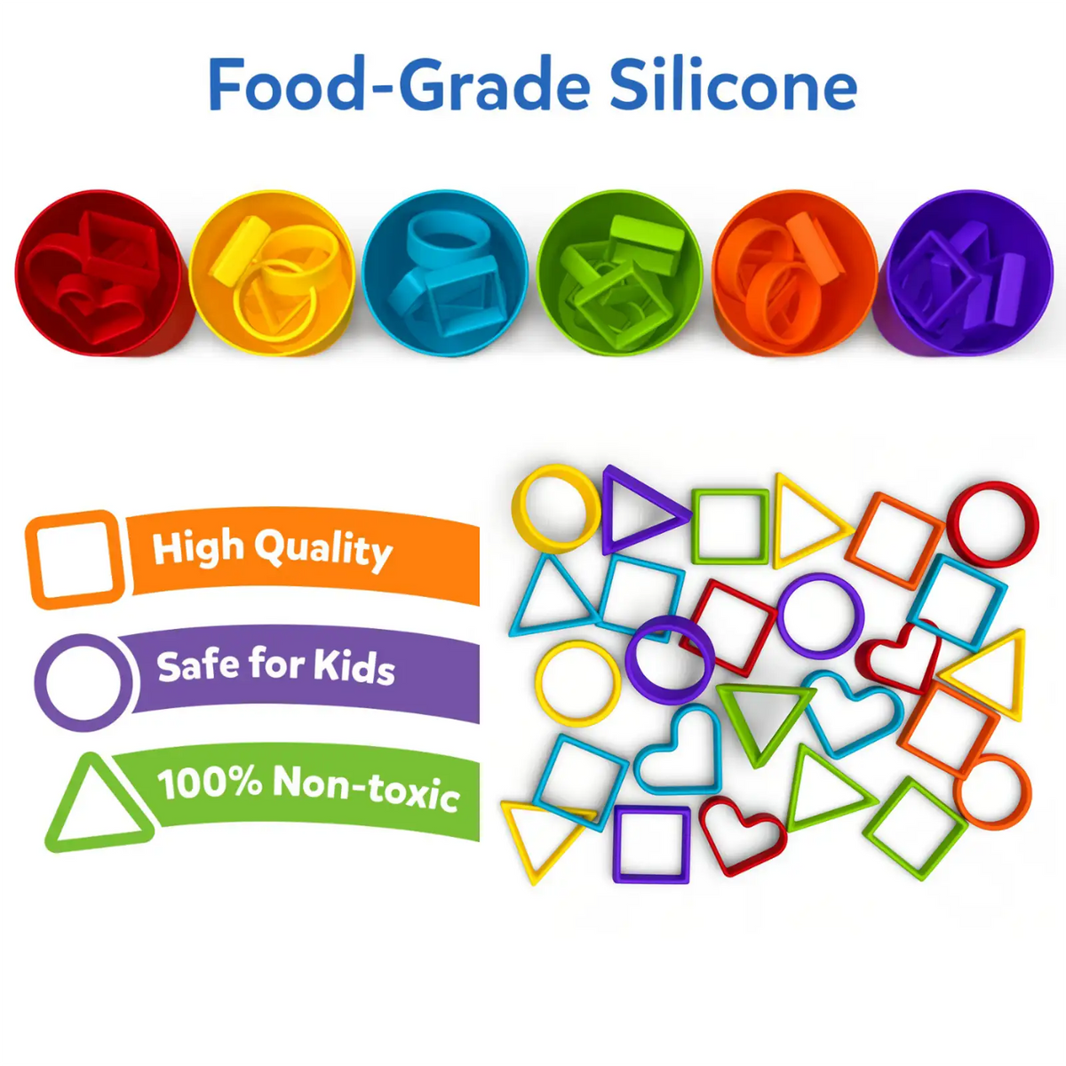 Skillmatics Silicone Rainbow Sorting | Sorting, Counting & Sequencing Toy (ages 3-6)