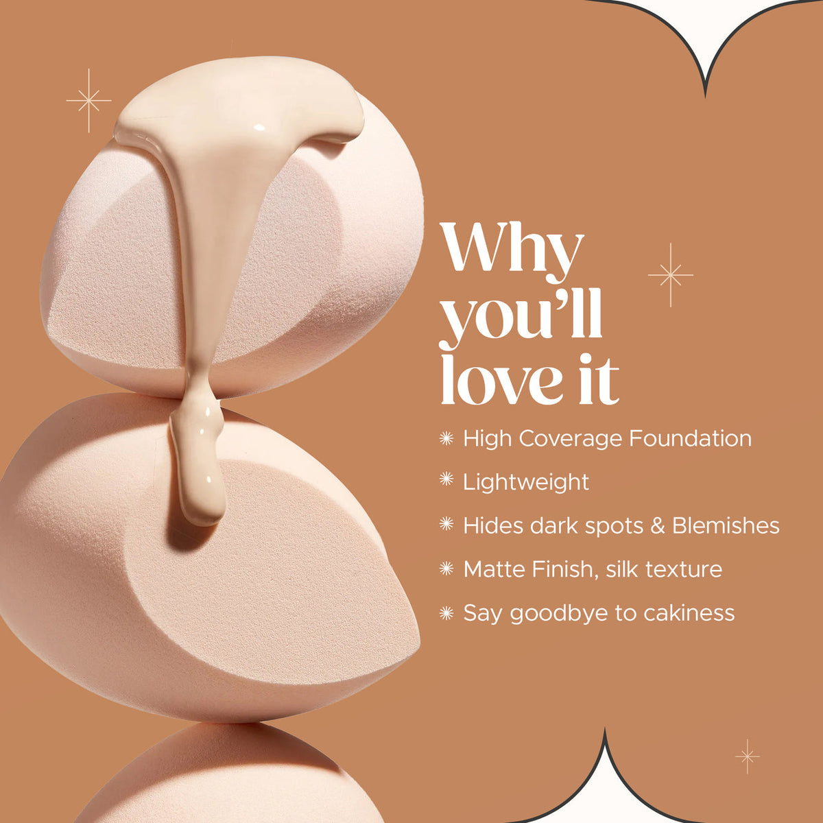 High Definition Liquid Foundation Poreless Perfection | Blends Flawlessly | Matte Finish & Lightweight Formula | High Coverage Formula | Skin-True Finish | Invi