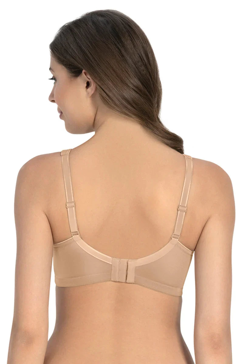 Amante Solid Padded Non-Wired Full Coverage T-Shirt Bra WHITE / 34C
