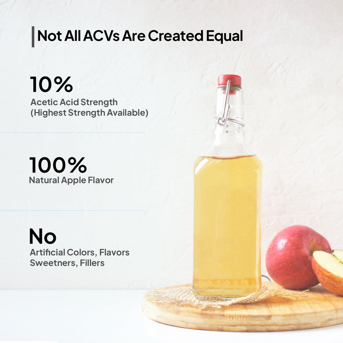 Miduty Apple Cider Vinegar Effervescent Tablets | 15 Tabs per Pack | Pack of 2