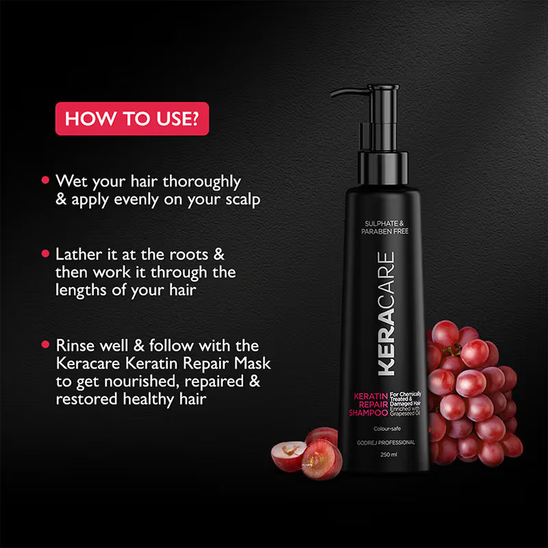 Godrej - Professional Keracare Keratin Damage Repair Shampoo (250ml)