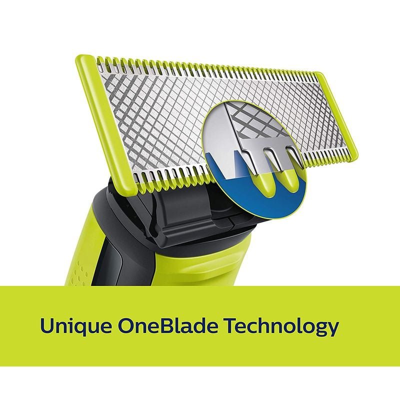 Philips - Oneblade Hybrid Trimmer And Shaver With 3 Trimming Combs (QP2525/10)