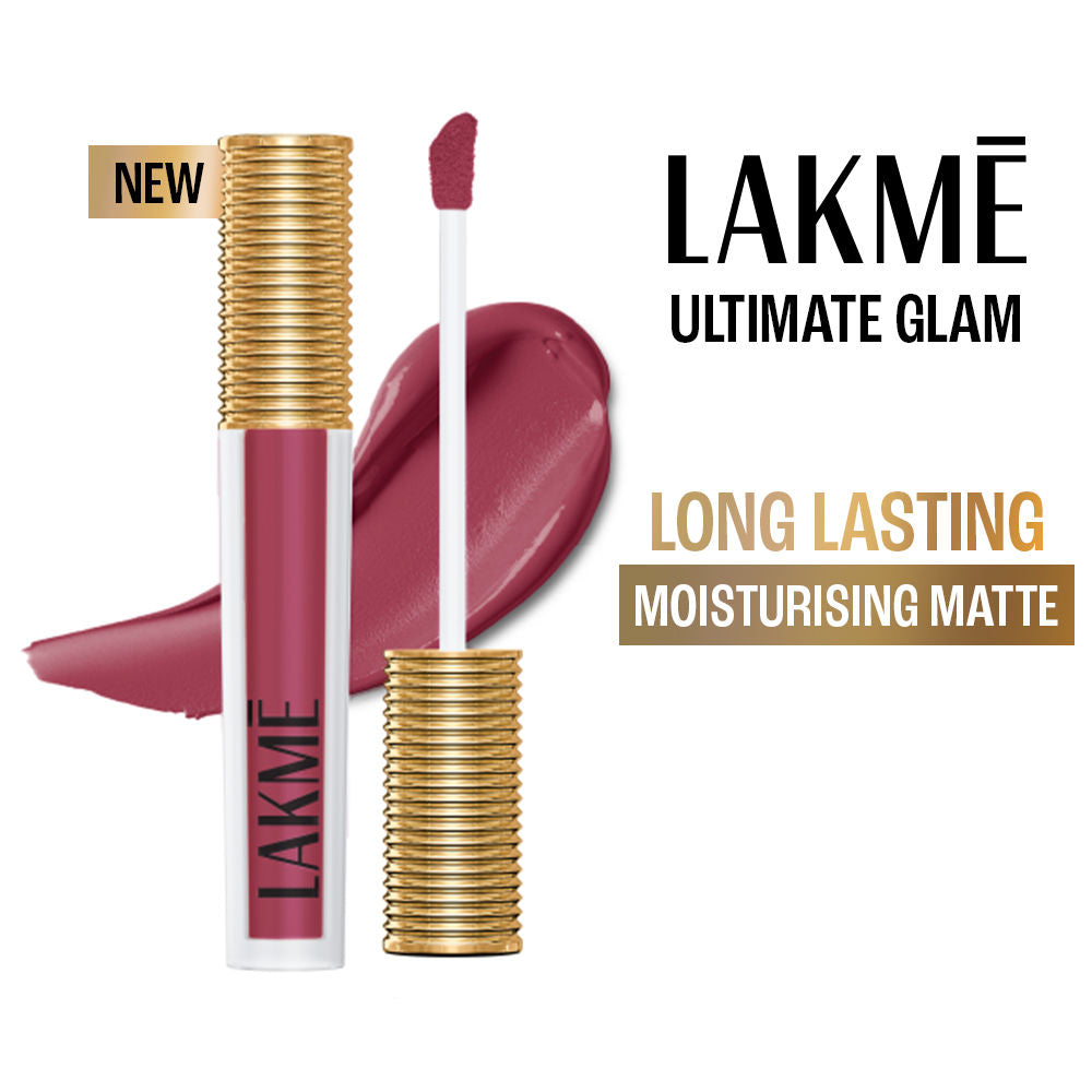 Lakme Ultimate Glam Matte Liquid Lipstick - Muave Party