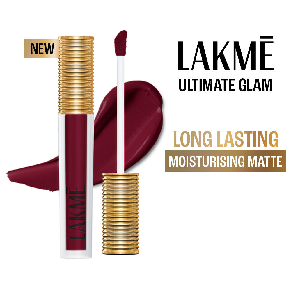 Lakme Ultimate Glam Matte Liquid Lipstick - Nude Pink