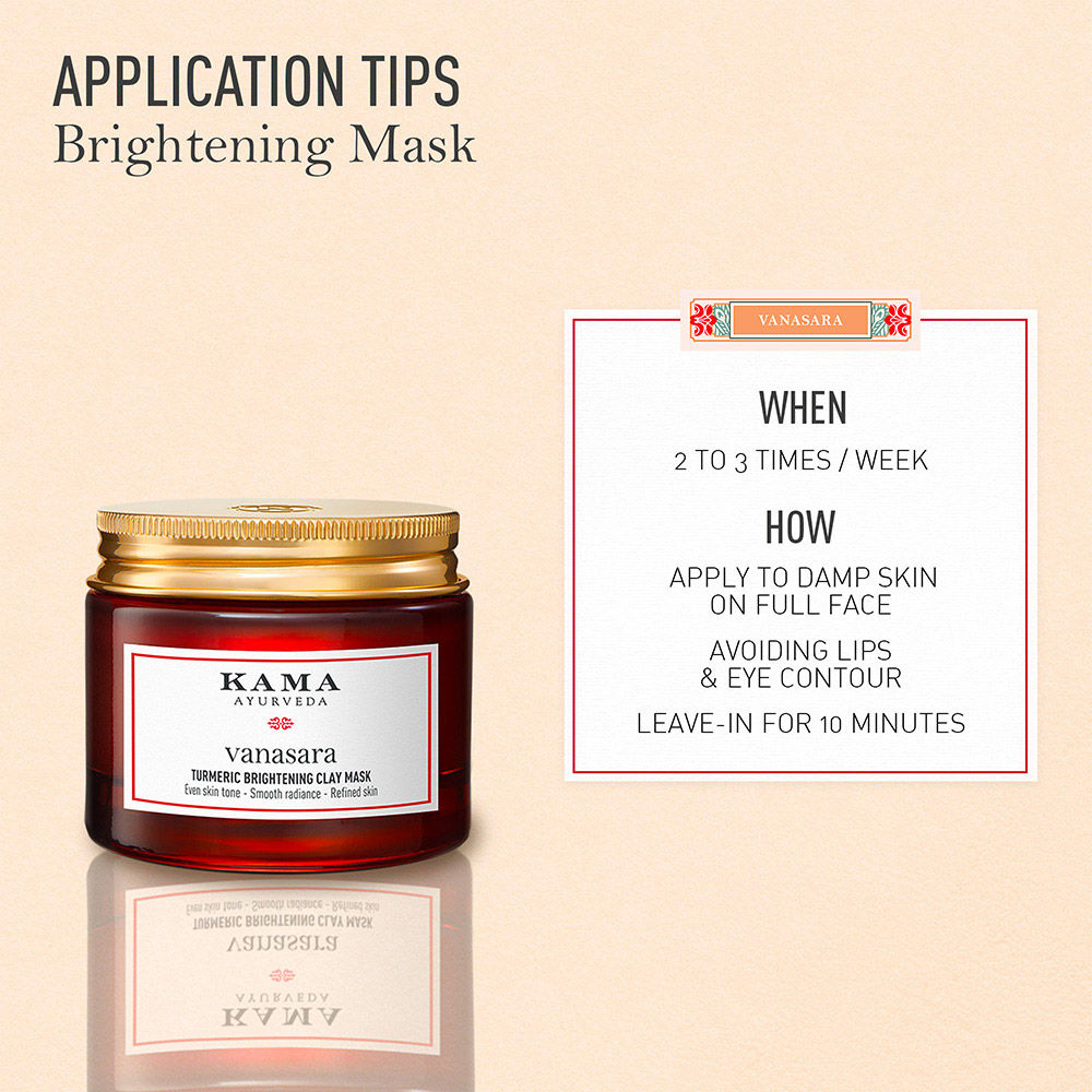 Kama Ayurveda Vanasara Turmeric Brightening Clay Mask (50ml)