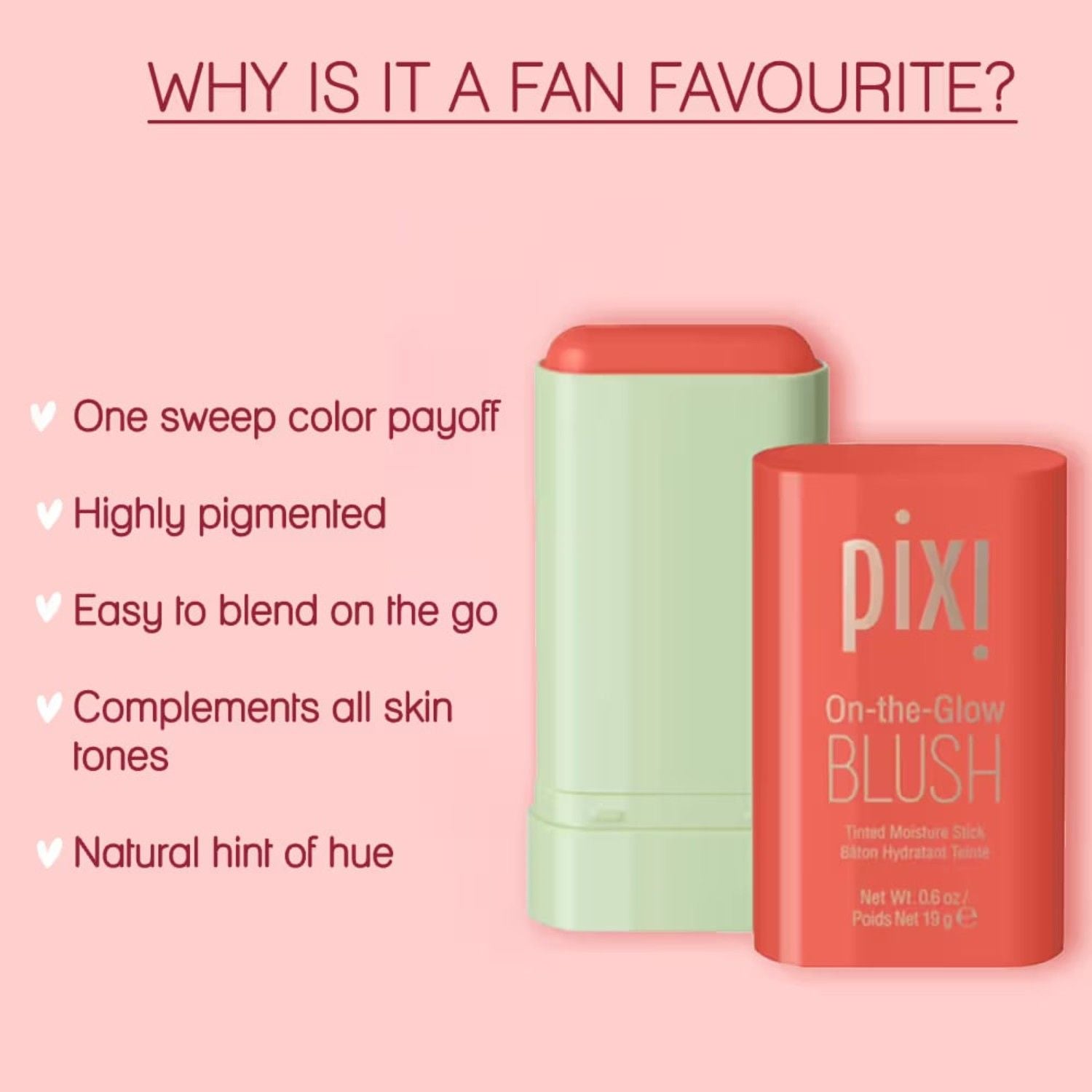 Pixi By Petra On The Glow Blush Ruby (19ml)