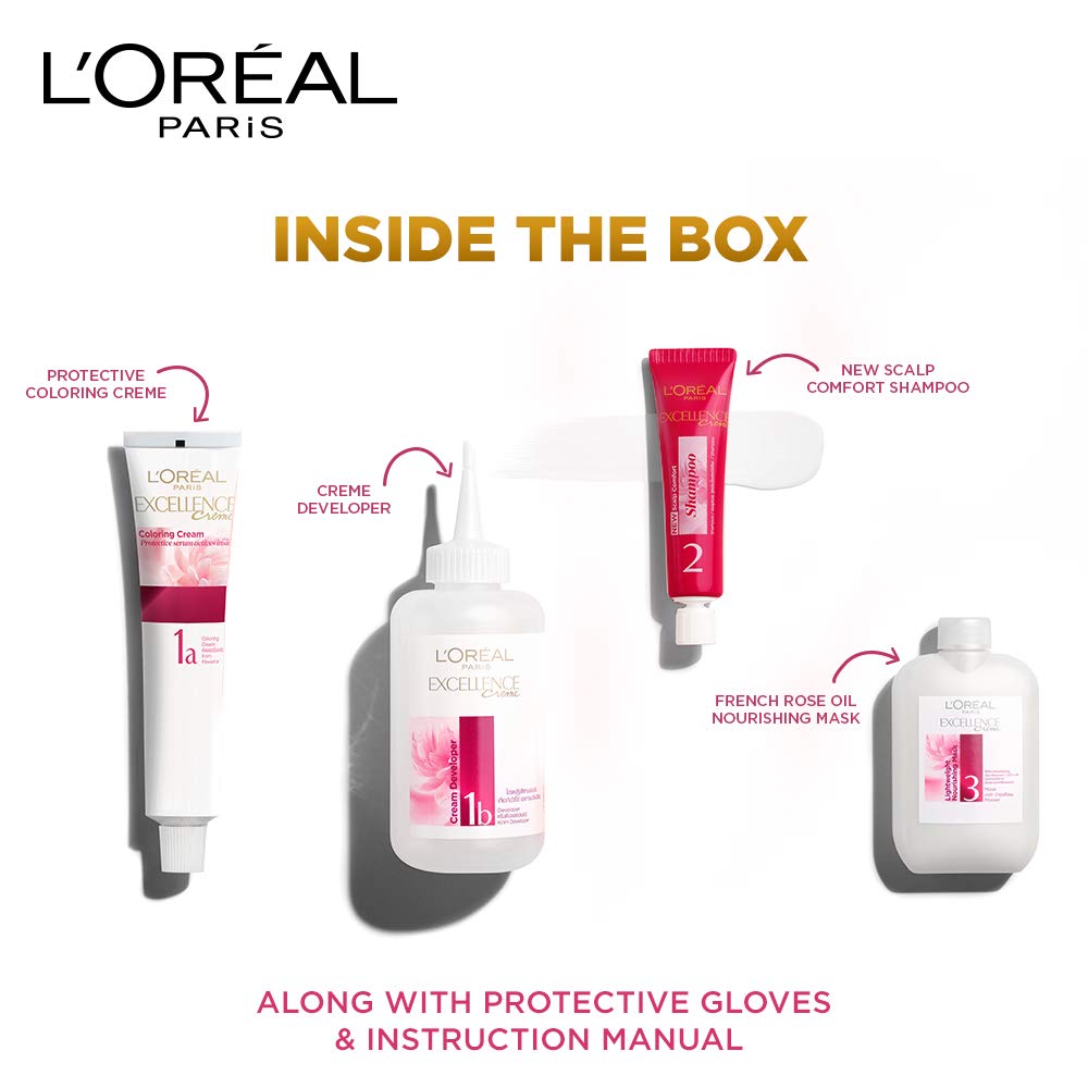 LOREAL PARIS CASTING HAIR COLOR Loreal Paris Excellence Creme Triple Care Color 4.25 Aishwarya'S Brown 100G+72ml