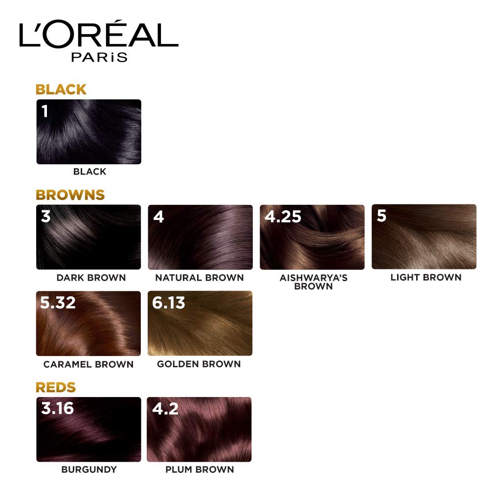 LOREAL PARIS CASTING HAIR COLOR Loreal Paris Excellence Creme Triple Care Color 4.25 Aishwarya'S Brown 100G+72ml