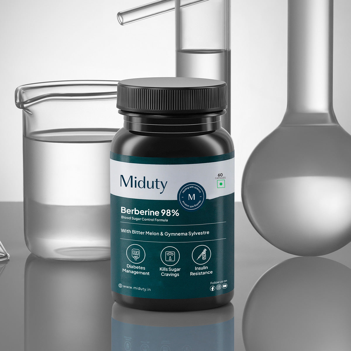 Miduty BERBERINE 98% 60 Capsules