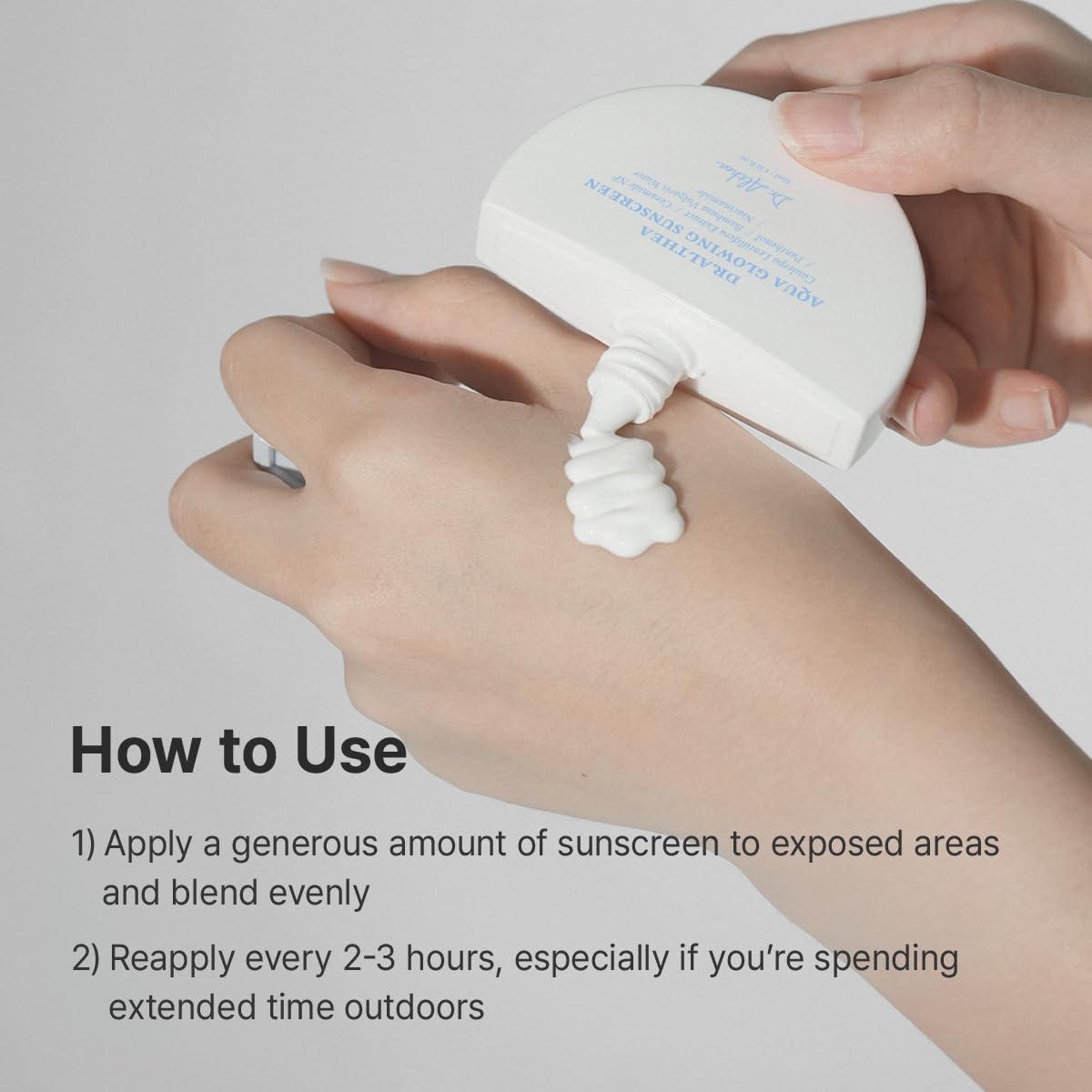 Dr. Althea Aqua Glowing Sunscreen | SPF 50+ PA++++ | Lightweight Hydrating Sunscreen | Non-Greasy, No White Cast | Korean Vegan Skincare | 45ml