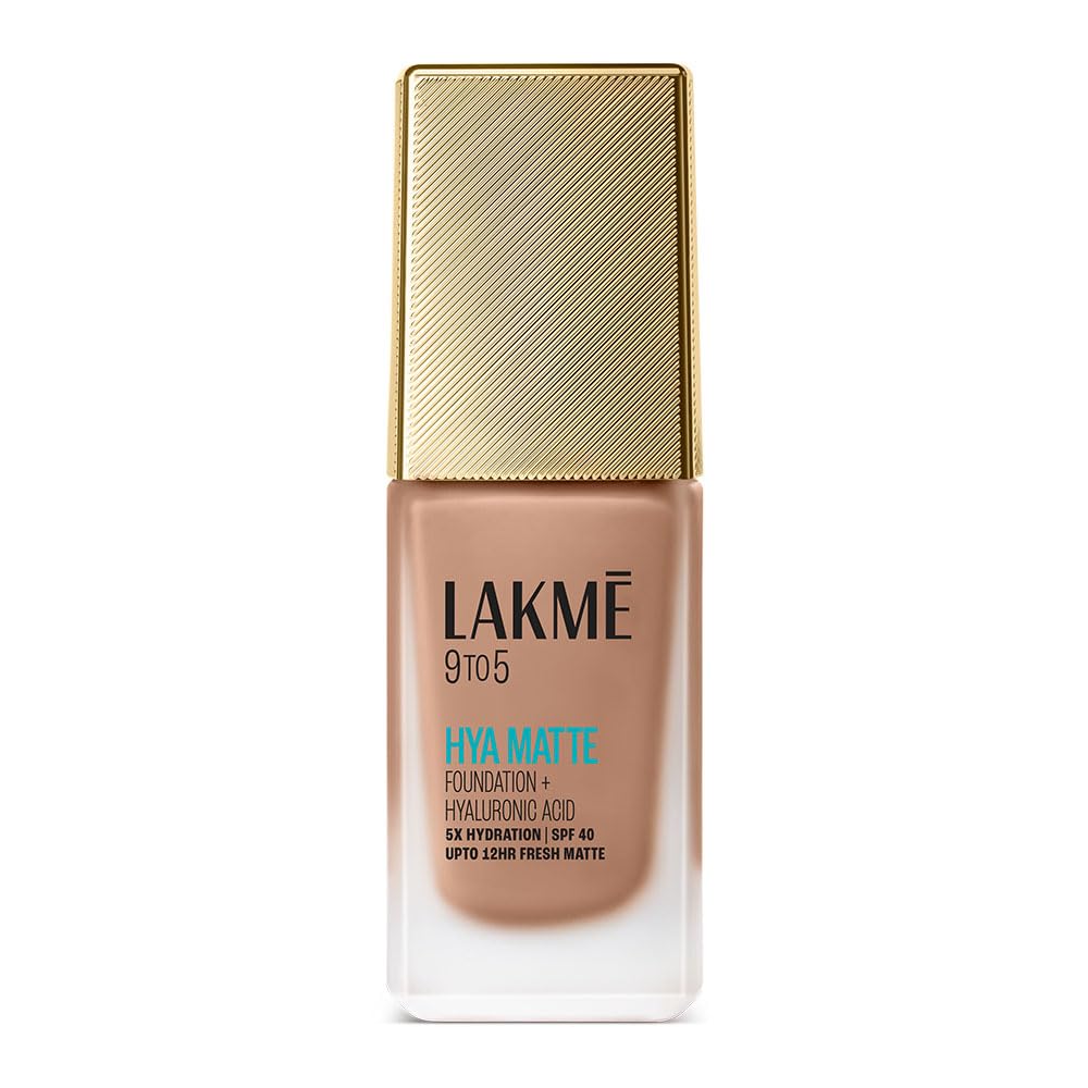 Lakme 9to5 Hya Matte Foundation + Hyaluronic Acid Cool Mocha - 25ml