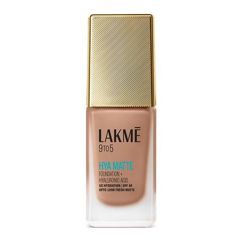 Lakme 9to5 Hya Matte Foundation + Hyaluronic Acid Cool Mocha - 25ml